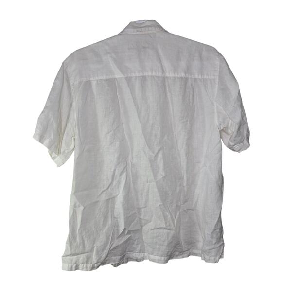 Tommy Bahama Shirt Button Up Men's XL White Beach 100% Linen‎ Summer GUC - Picture 2 of 9